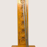 1970s Drueke Shoot the Moon Wooden Game