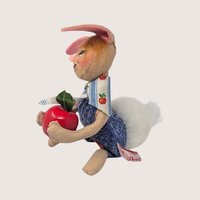 1995 Annalee Country Boy Bunny Figure