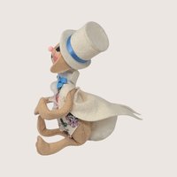 1993 Annalee Felt Easter Bunny Doll Spring Holiday Decor