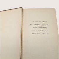 Antique 1900 Alphonse Daudet Numa Roumestan Hardcover Book