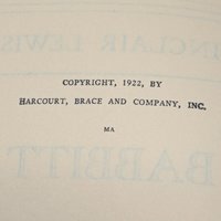 Vintage Sinclair Lewis Babbitt P. F. Collier Hardcover Book