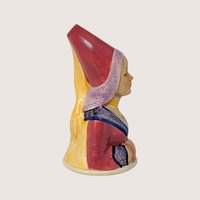 1983 Royal Cornwall Toby Collection Queen Guinevere Ceramic Bell