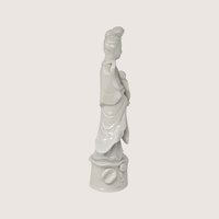 Vintage Homco White Ceramic Quan Yin Figurine
