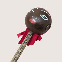 Vintage Handpainted Wooden Grenada Souvenir Maraca