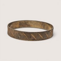 Vintage Park Lane Gold Tone Textured Metal Bangle Bracelet