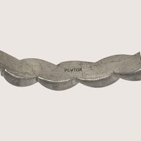 Vintage Pewter Braided Bangle Bracelet