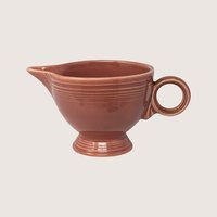 Vintage Fiesta Rose Ceramic Gravy Boat