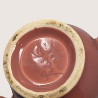 Vintage Fiesta Rose Ceramic Sugar Bowl with Lid