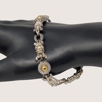 Vintage Premier Designs Two Tone Link Bracelet