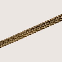 Vintage Gold Tone Multi Strand Textured Bracelet