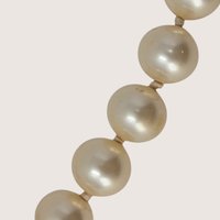 Vintage Faux Pearl Necklace With Rhinestone Clasp