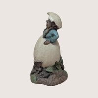 Signed 1985 Tom Clark "Debbie" Figurine: Gnome with Egg