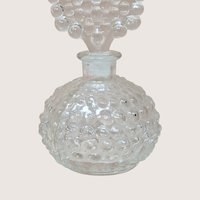 Vintage Clear Glass Bubble Perfume Bottle