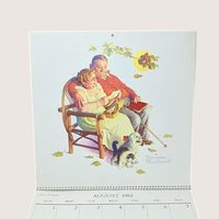 1982 Norman Rockwell Vintage Wall Calendar