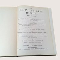 1900s Antique Emphasized Old Testament Vol 1 Rotherham Bible