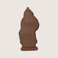 1990 Longaberger Pottery Father Christmas Terracotta Cookie Mold
