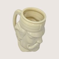 1970s Avon Cream Ceramic Baseball Player Character Mug