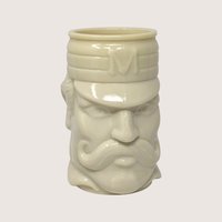 1970s Avon Cream Ceramic Baseball Player Character Mug