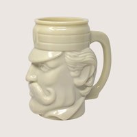 1970s Avon Cream Ceramic Baseball Player Character Mug