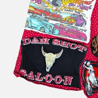 Vintage Handmade Harley Davidson Graphic Tee Throw