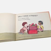 Vintage 1967 Will I Have A Friend Hardcover Childrens Book