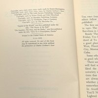 Vintage 1953 The Short Stories Of Ernest Hemingway Hardcover Book