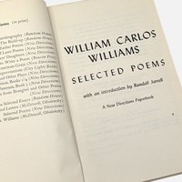 Vintage 1963 William Carlos Williams Selected Poems Paperback Book