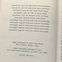 Vintage 1963 William Carlos Williams Selected Poems Paperback Book