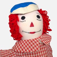 Vintage Handmade Raggedy Ann and Andy Dolls