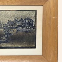 Vintage Lionel Barrymore Gold Foil San Pedro Framed Art