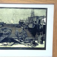 Vintage Lionel Barrymore Gold Foil Purdy's Basin Framed Art