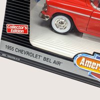 Vintage 1995 Ertl American Muscle Red 1955 Chevrolet Bel Air Die Cast Car
