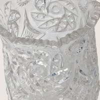 Mid-Century Cut Crystal Vase
