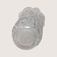 Mid-Century Cut Crystal Vase