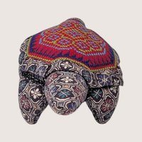 Vintage Handmade Embroidered Turtle Pin Cushion