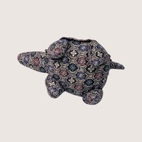 Vintage Handmade Embroidered Turtle Pin Cushion