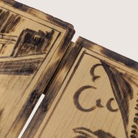 Vintage Peruvian Wood Burned Hanging Wall Plaques