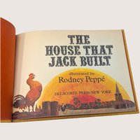 1970 The House That Jack Built Rodney Peppe Hardcover Children's Book