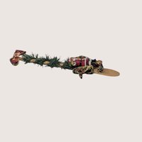 Vintage Handmade Wooden Spoon Santa Christmas Wall Decor