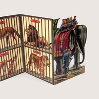 Vintage 1985 Merrimack A Visit To The Zoo Fold Out Card