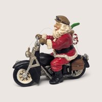 Vintage 1990s Santa On Motorcycle Ornament Christmas Decor