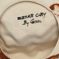 Vintage Alaska Clay By Carol Ceramic Bear Ashtray