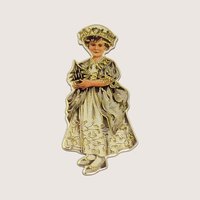 Vintage Merrimack Betty Bonnet Paper Ornaments Set
