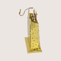 Vintage Brass Laser Cut Fireplace Christmas Ornament