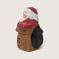 Vintage Ceramic Santa in Liquor Shoppe Chimney Figurine