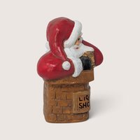 Vintage Ceramic Santa in Liquor Shoppe Chimney Figurine