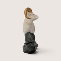 Vintage Ceramic Bighorn Sheep Figurine
