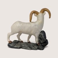 Vintage Ceramic Bighorn Sheep Figurine