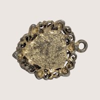 Vintage Sacred Heart Jesus Metal Pendant