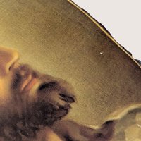 Vintage Salman Reproduction Head of Christ Wood Wall Plaque